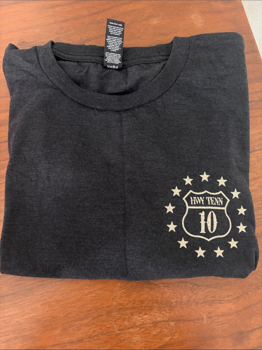 HWY TENN Band Official Merch Black Concert Tshirt Stars & USA Flag